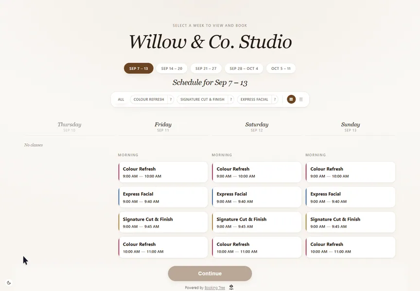 Recorded Editorial template journey using the real Booking Tree interface and dummy booking data